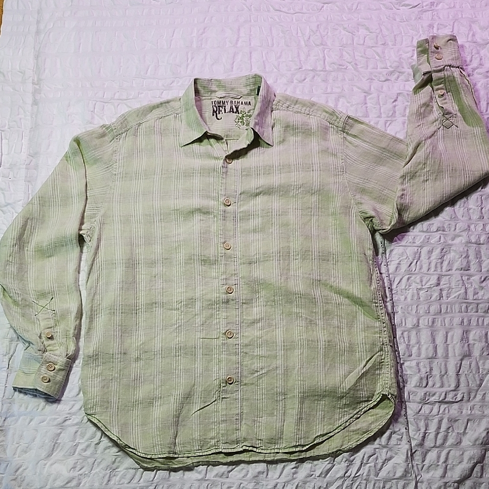 Tommy Bahama Sage Green Button-Down Shirt